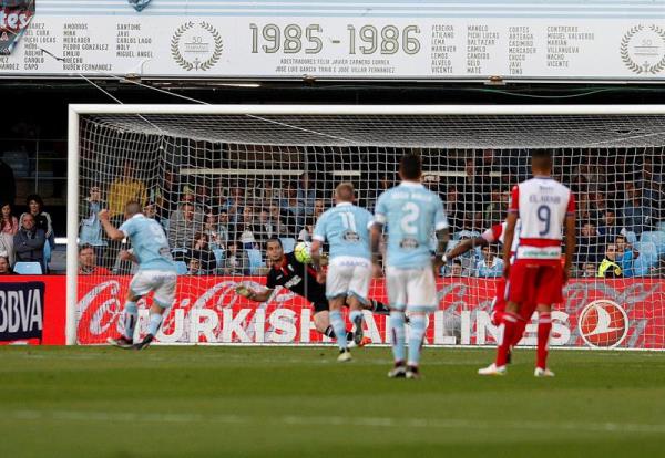 Gol de penalti ante el Granada